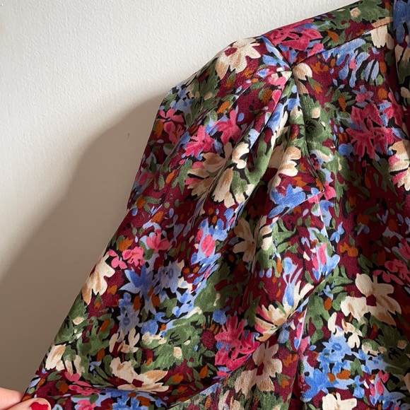 Zara floral satin blouse - Picture 3 of 4